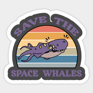 Save the Space Whales! Sticker